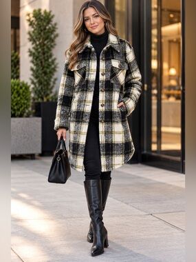 Koolaburra by UGG Fuzzy Chain-Accent Coat